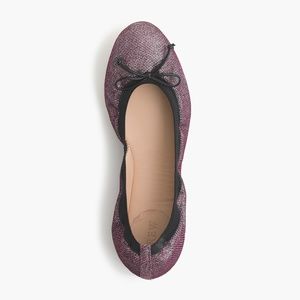 J Crew ava glitter ballet flats